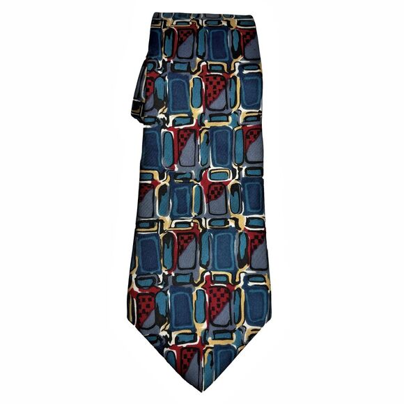 Geoffrey Beene Italian Silk Tie Designer Business Formal Office Core Made USA - Picture 1 of 5